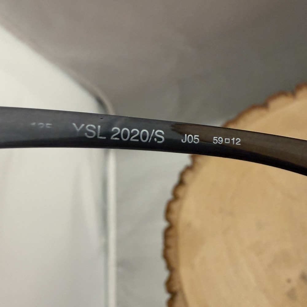 Yves Saint Laurent YSL Sunglasses 2020/S 59-12 135MM Grey Lens W/O Case - Picture 7 of 11
